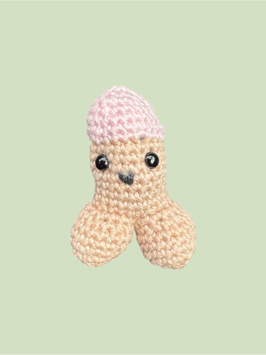 Handmade Other - Handmade Crochet Novelty Plush – Adult Humor Amigurumi – Soft Yarn Collectible